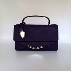 Madison Crossbody American Amethyst Leather Handbag Time's Arrow  NWT MSRP $258